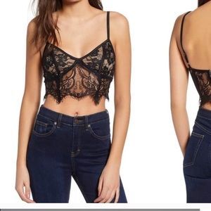 Tiger mist lace crop top from Nordstrom